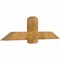 Ekena Millwork Eugene Rough Sawn Timber Gable Bracket, Western Red Cedar, 60"W x 17"H x 6"D x 6"F, 7/12 Pitch GBW060X17X0606EUG00RWR - alternate 5